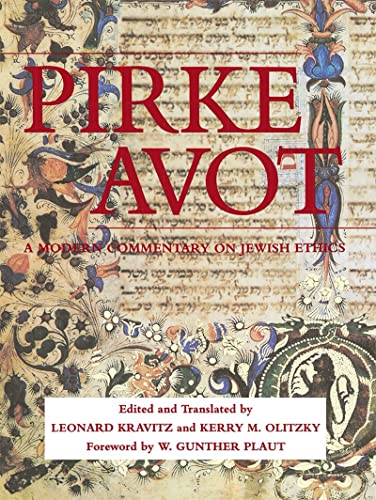 9780807404805: Pirke Avot: A Modern Commentary on Jewish Ethics