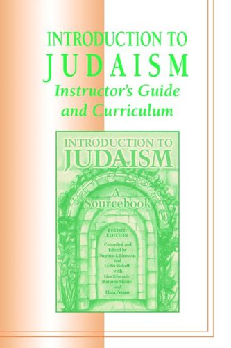 Beispielbild fr Introduction to Judaism: Instructor's Guide and Curriculum zum Verkauf von HPB-Diamond