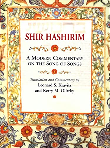 Beispielbild fr Shir HaShirim: A Modern Commentary on Song of Songs zum Verkauf von BooksRun