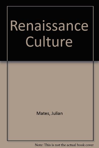 Stock image for Renaissance Culture for sale by ThriftBooks-Atlanta