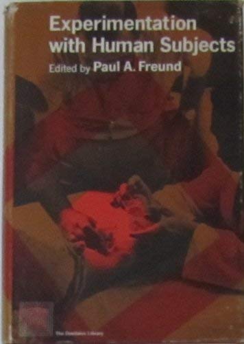 Beispielbild fr Experimentation with human subjects, (The Daedalus library) zum Verkauf von HPB-Red