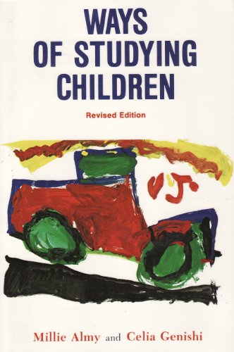 Imagen de archivo de Ways of Studying Children : An Observation Manual for Early Childhood Teachers a la venta por Better World Books