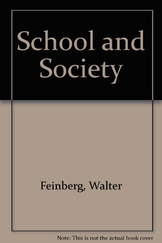 Stock image for School and Society (Thinking about education series) for sale by Wonder Book