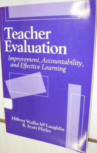 Beispielbild fr Teacher Evaluation: Improvement, Accountability, and Effective Learning zum Verkauf von RiLaoghaire