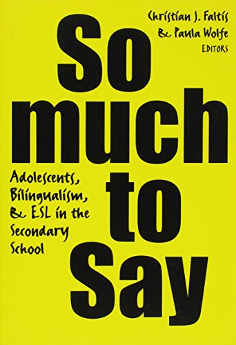 Imagen de archivo de So Much to Say: Adolescents, Bilingualism, and Esl in the Secondary School (Language & Literacy Series) a la venta por Wonder Book