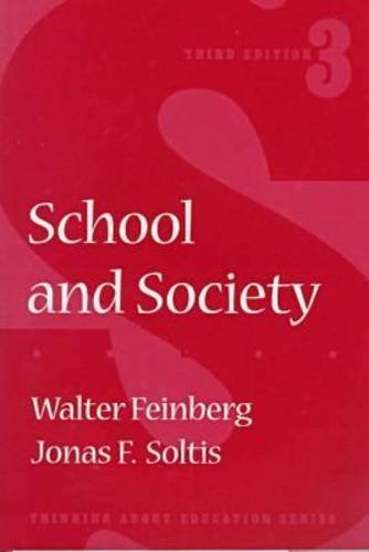 Stock image for School and Society for sale by Better World Books