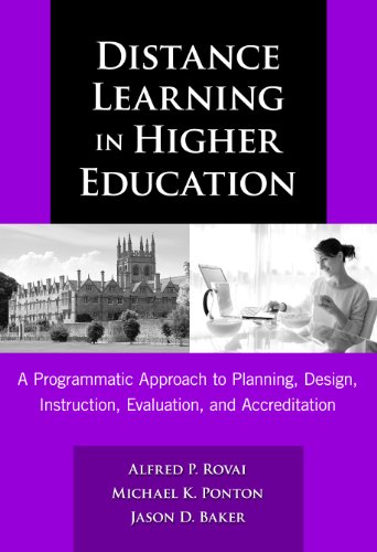 Stock image for Distance Learning in Higher Education: A Programmatic Approach to Planning, Design Instruction, Evaluation, and Accreditation for sale by ThriftBooks-Dallas