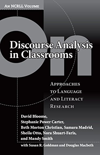 Imagen de archivo de On Discourse Analysis in Classrooms: Approaches to Language and Literacy Research (NCRLL Collection) a la venta por Open Books