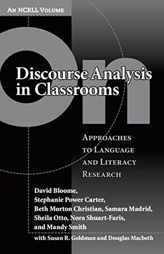 Stock image for On Discourse Analysis in Classrooms: Approaches to Language and Literacy Research (NCRLL Collection) for sale by Irish Booksellers