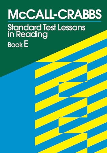 Imagen de archivo de McCall Crabbs: Standard Test Lessons in Reading, Book E a la venta por SecondSale