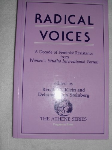 Imagen de archivo de Radical Voices: A Decade of Feminist Resistance from Women's Studies International Forum (Athene Series) a la venta por Books From California