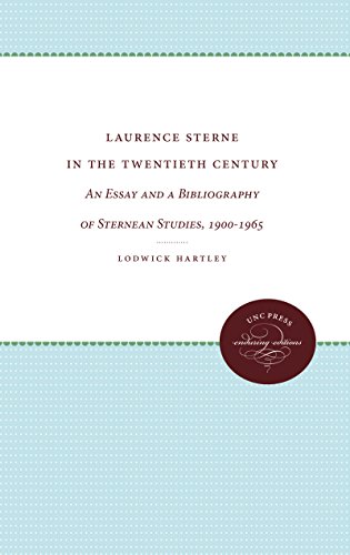 Beispielbild fr Laurence Sterne in the Twentieth Century : An Essay and a Bibliography of Sternean Studies, 1900-1965 zum Verkauf von Better World Books