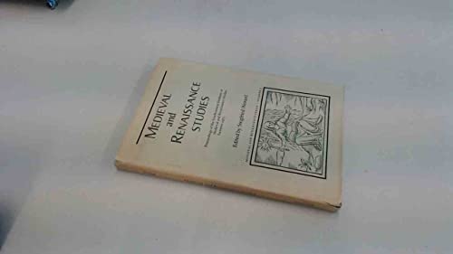 Stock image for Medieval and Renaissance Studies Proceedings of the Southeastern Institute of Medieval and Renaissance Studies Summer 1975 for sale by Willis Monie-Books, ABAA