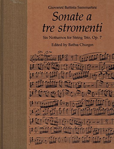 9780807814468: Sonate a tre stromenti: Six notturnos for string trio, op.7 (Early musical masterworks)