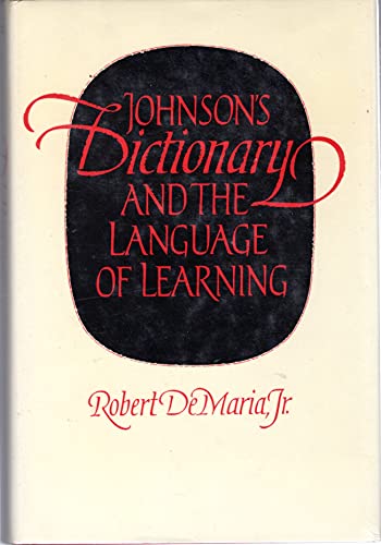 Beispielbild fr Johnson's Dictionary and the Language of Learning zum Verkauf von Better World Books