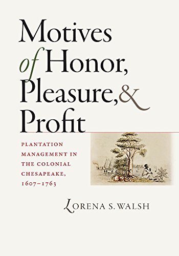 Stock image for Motives of Honor, Pleasure, and Profit: Plantation Management in the Colonial Chesapeake, 1607-1763 (Published by the Omohundro Institute of Early . and the University of North Carolina Press) for sale by Save With Sam