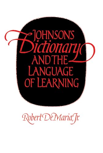 9780807842010: Johnson's Dictionary and the Language of Learning