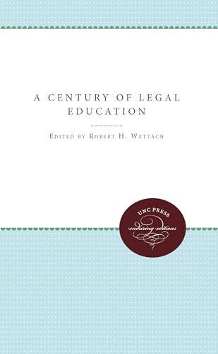 Beispielbild fr A Century of Legal Education zum Verkauf von Chiron Media