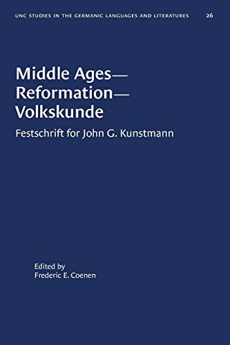 Stock image for Middle Ages-Reformation-Volkskunde for sale by Blackwell's