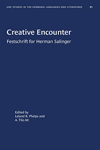 Stock image for Creative Encounter. Festschrift for Herman Salinger for sale by Zubal-Books, Since 1961