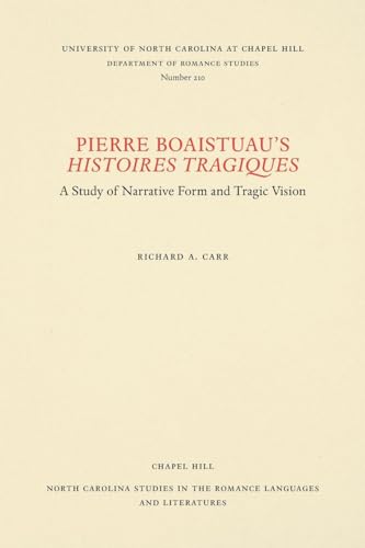 Beispielbild fr Pierre Boaistuau's Histoires Tragiques zum Verkauf von Blackwell's