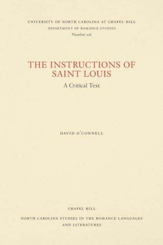 Beispielbild fr The Instructions of Saint Louis zum Verkauf von Blackwell's
