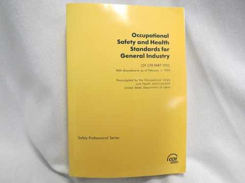 9780808002451: Occupational Safety & Health Standards for General Industry-As of February 1, 1998 (Safety Professional)