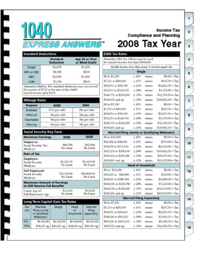 1040 Express Answers 2007 Tax Year: Income Tax Compliance and Planning (9780808016632) by CCH Incorporated