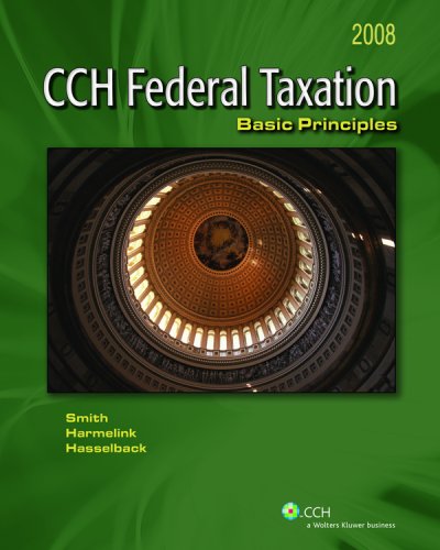 Beispielbild fr Federal Taxation: Basic Principles (2008) zum Verkauf von HPB-Red