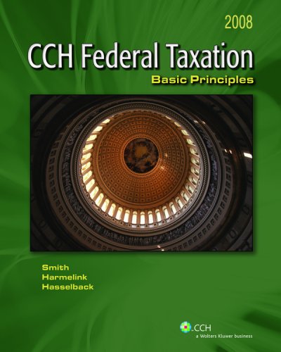 Stock image for Federal Taxation: Basic Principles (2008) for sale by HPB-Red