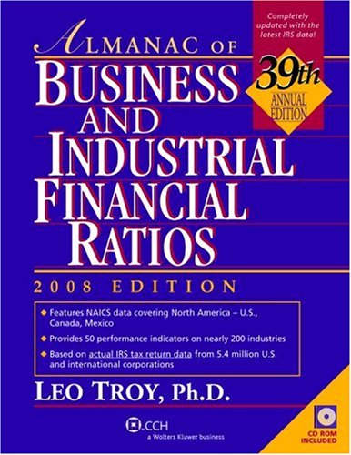 Stock image for Almanac of Business and Industrial Financial Ratios for sale by Better World Books