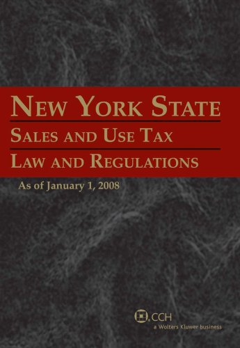 9780808018490: New York State Sales and Use Tax Law and Regulations: As of January 1, 2008