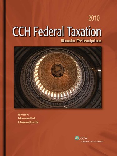 Beispielbild fr Federal Taxation: Basic Principles (2010) zum Verkauf von Ergodebooks