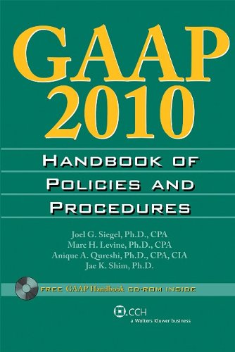 Beispielbild fr GAAP Handbook of Policies and Procedures zum Verkauf von Better World Books