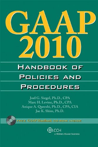 Imagen de archivo de GAAP Handbook of Policies and Procedures a la venta por Better World Books