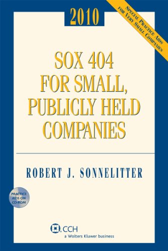 9780808021124: SOX 404 for Small, Publicly Held Companies, 2010 (With CD-ROM)