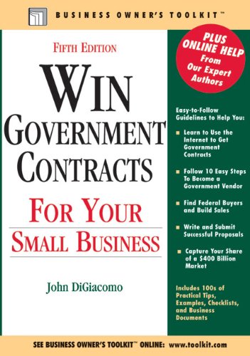 Stock image for Win Government Contracts for Your Small Business (Business Owner's Toolkit series) for sale by Decluttr