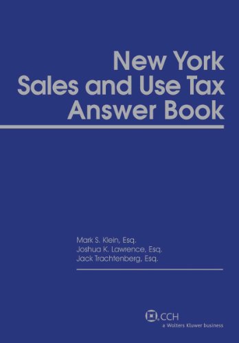 New York State Sales and Use Tax Law and Regulations (As of January 1, 2010) (9780808023524) by CCH State Tax Law Editors