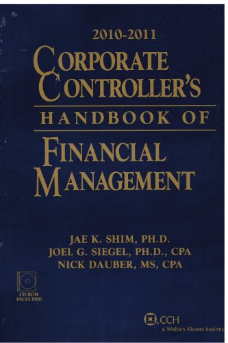9780808023661: Corporate Controllers Handbook of Financial Management 2010-2011