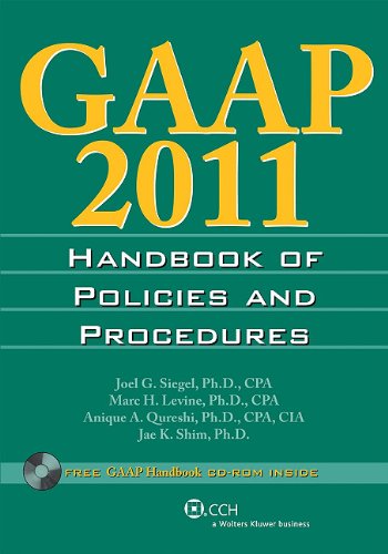Imagen de archivo de GAAP 2011 Handbook of Policies and Procedures a la venta por HPB-Red