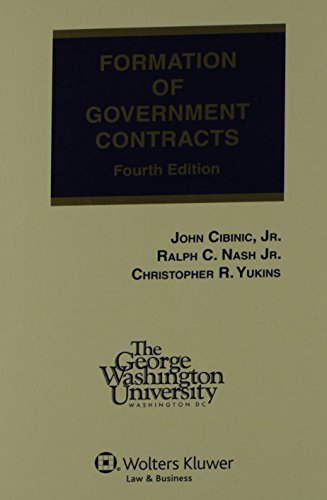 Imagen de archivo de Formation of Government Contracts a la venta por SecondSale