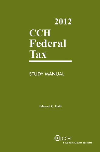 Beispielbild fr Federal Tax Study Manual (2012) zum Verkauf von HPB-Red
