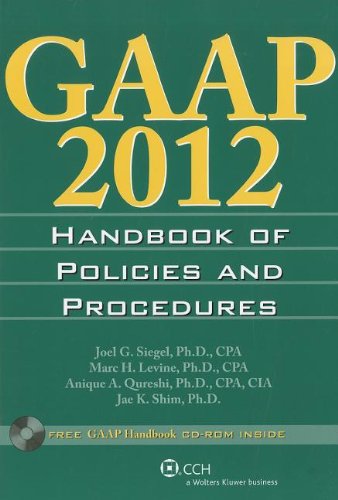 Imagen de archivo de GAAP Handbook of Policies and Procedures w/CD-ROM (2012) a la venta por Hawking Books