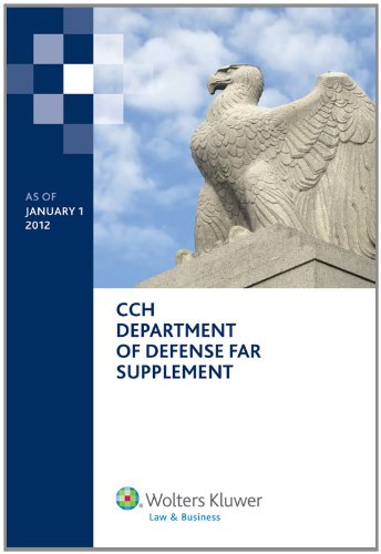 Imagen de archivo de Department of Defense FAR Supplement (DFARS) as of January 1, 2012 a la venta por HPB-Red