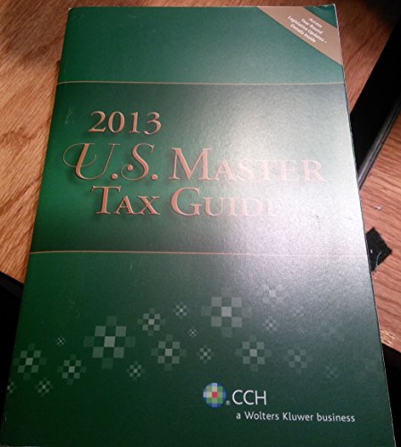 9780808029809: U.S. Master Tax Guide 2013