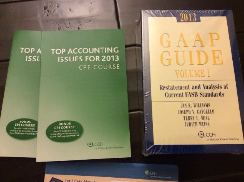9780808031017: GAAP Guide 2013: Restatement and Analysis of Current Fasb Standards and Other Current Fasb, Eitf, and Aicpa Announcements