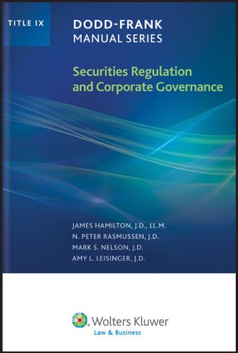 Imagen de archivo de Dodd Frank Manual Series: Securities Regulation and Corp Governance (Title IX) (SFI) a la venta por dsmbooks