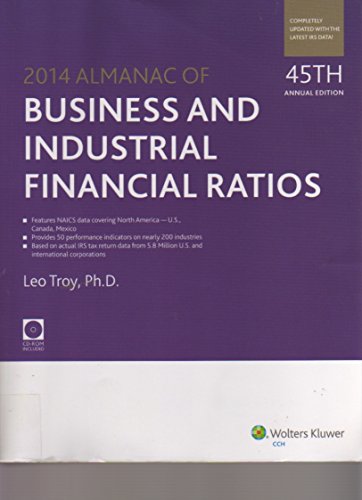 Imagen de archivo de Almanac of Business and Industrial Financial Ratios (2014) a la venta por Better World Books