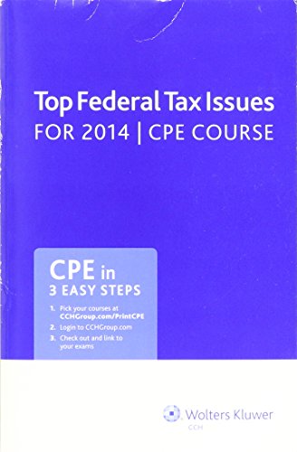 Imagen de archivo de Top Federal Tax Issues for 2014 CPE Course a la venta por SecondSale