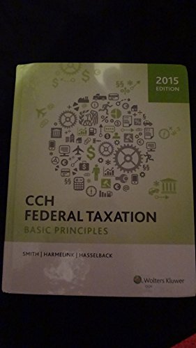 Imagen de archivo de Cch Federal Taxation : Basic Principles a la venta por Better World Books